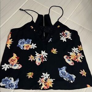 Express Black Floral Women's Top